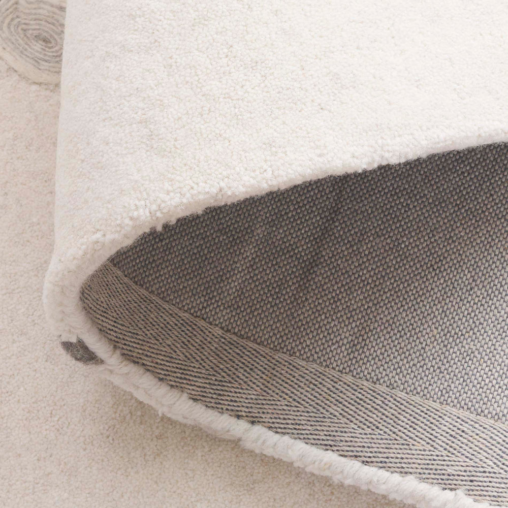 Safavieh Manhattan Hand-tufted Area Rug – Luxurious Wool-cotton Blend For Modern Elegance In Any Room Ivory ,Grey 80% Wool,20% Cotton Man476a-5