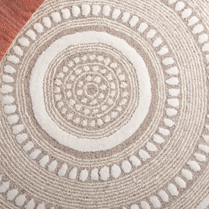 Safavieh Manhattan Medium Rectangle Area Rug - Hand-tufted Elegance With Luxurious Comfort For Modern Spaces Brown ,Ivory 80% Wool,20% Cotton Man478t-5