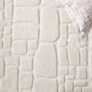 Safavieh Manhattan 575 Hand Tufted Contemporary Rug Ivory 5' x 8'