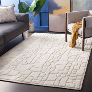 Safavieh Manhattan 575 Hand Tufted Contemporary Rug Ivory 8' x 10'