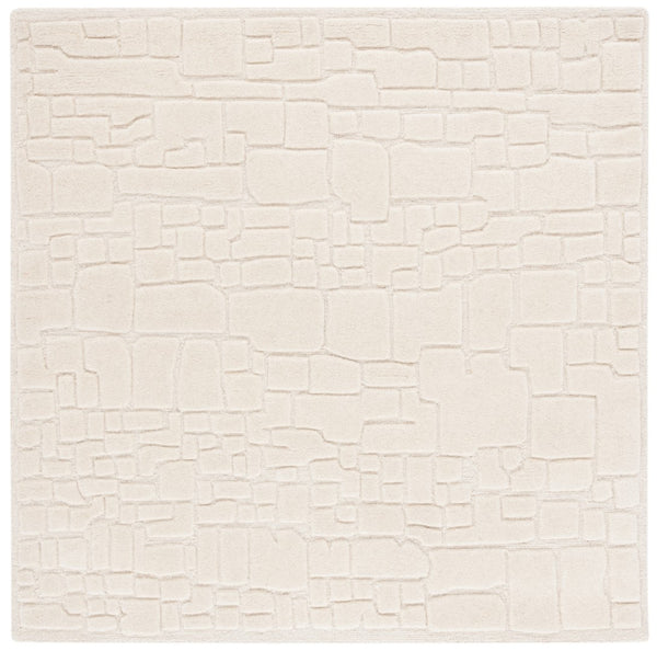 Safavieh Manhattan 575 Hand Tufted Contemporary Rug Ivory 6' x 6' Square