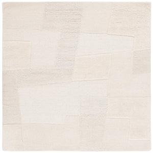 Safavieh Manhattan 576 Hand Tufted Contemporary Rug Ivory / Beige 6' x 6' Square
