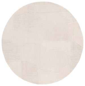 Safavieh Manhattan 577 Hand Tufted Contemporary Rug Ivory / Beige 6' x 6' Round