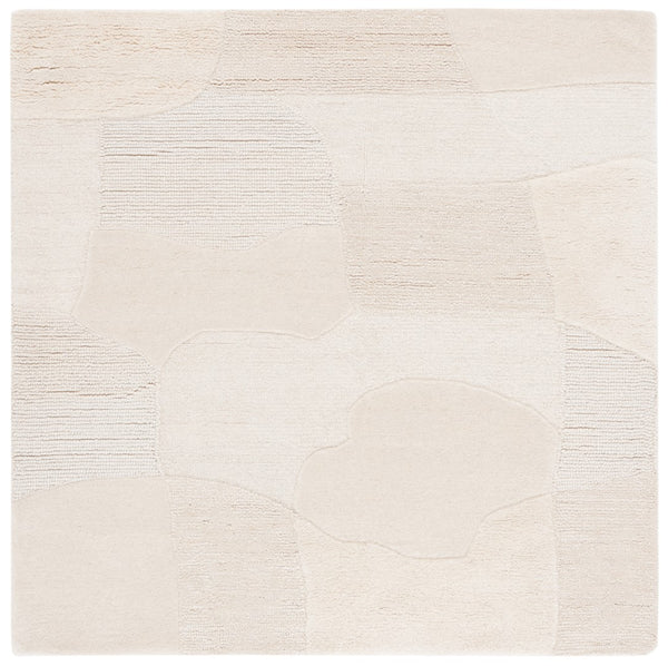 Safavieh Manhattan 577 Hand Tufted Contemporary Rug Ivory / Beige 6' x 6' Square