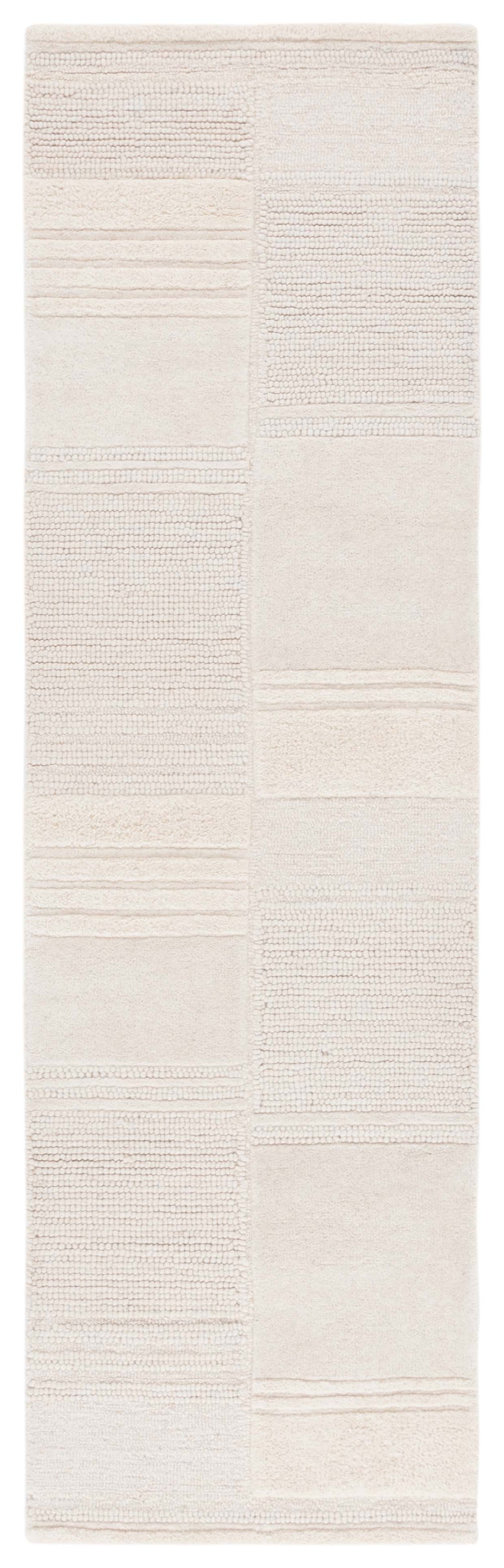 Safavieh Manhattan 578 Hand Tufted Contemporary Rug Ivory / Beige 2'-3" x 8'