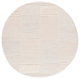 Safavieh Manhattan 578 Hand Tufted Contemporary Rug Ivory / Beige 6' x 6' Round