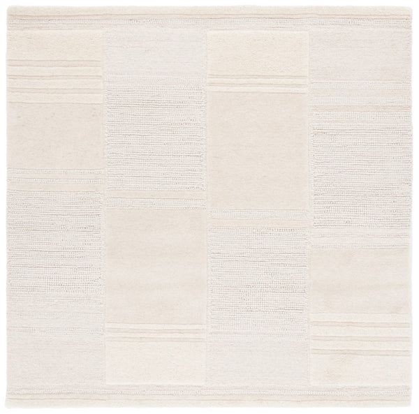 Safavieh Manhattan 578 Hand Tufted Contemporary Rug Ivory / Beige 6' x 6' Square
