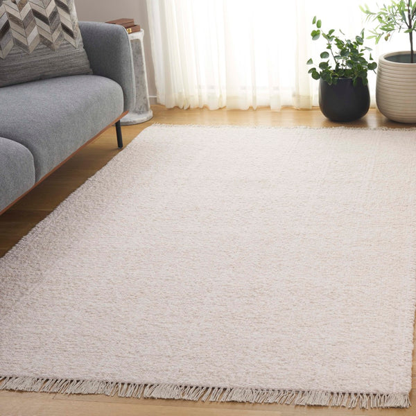 Safavieh Manhattan Luxe Hand-woven Area Rug In Light Hue - Chic Modern Design For Timeless Home Elegance Ivory 85% Wool,15% Cotton Man676a-9