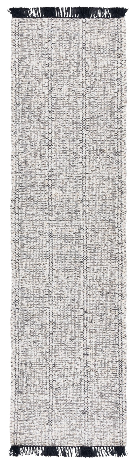 Safavieh Manhattan Luxe Hand-woven Area Rug In Light Hue - Chic Modern Design For Timeless Home Elegance Ivory ,Black 85% Wool,15% Cotton Man676z-6