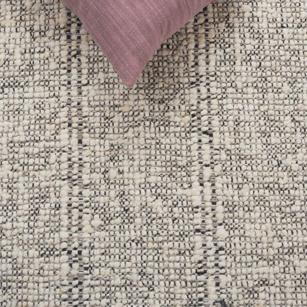 Safavieh Manhattan Luxe Hand-woven Area Rug In Light Hue - Chic Modern Design For Timeless Home Elegance Ivory ,Black 85% Wool,15% Cotton Man676z-6