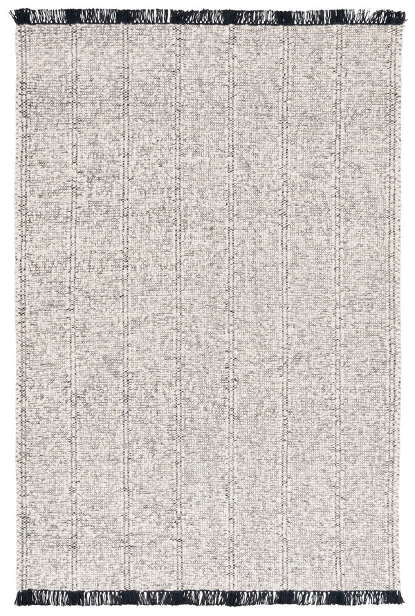 Safavieh Manhattan Hand-woven Runner Rug - Modern Elegance, Luxurious Wool Blend, Perfect For Any Space Ivory ,Black 85% Wool,15% Cotton Man676z-5