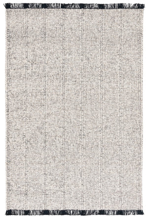 Safavieh Manhattan Luxe Hand-woven Area Rug In Light Hue - Chic Modern Design For Timeless Home Elegance Ivory ,Black 85% Wool,15% Cotton Man676z-6