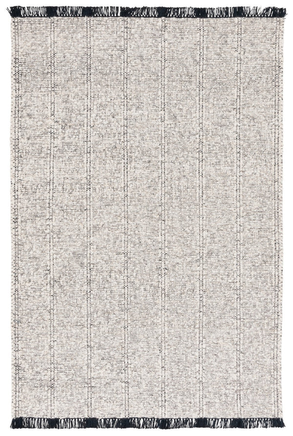 Safavieh Manhattan Luxe Hand-woven Area Rug In Light Hue - Chic Modern Design For Timeless Home Elegance Ivory ,Black 85% Wool,15% Cotton Man676z-6