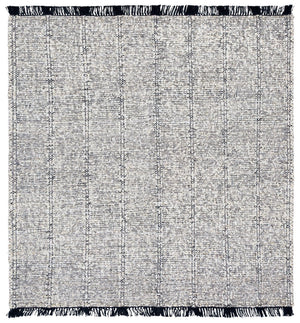 Safavieh Manhattan Hand-woven Runner Rug - Modern Elegance, Luxurious Wool Blend, Perfect For Any Space Ivory ,Black 85% Wool,15% Cotton Man676z-6sq