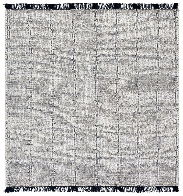 Safavieh Manhattan Luxe Hand-woven Area Rug In Light Hue - Chic Modern Design For Timeless Home Elegance Ivory ,Black 85% Wool,15% Cotton Man676z-6