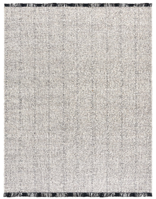 Safavieh Manhattan Hand-woven Runner Rug - Modern Elegance, Luxurious Wool Blend, Perfect For Any Space Ivory ,Black 85% Wool,15% Cotton Man676z-8