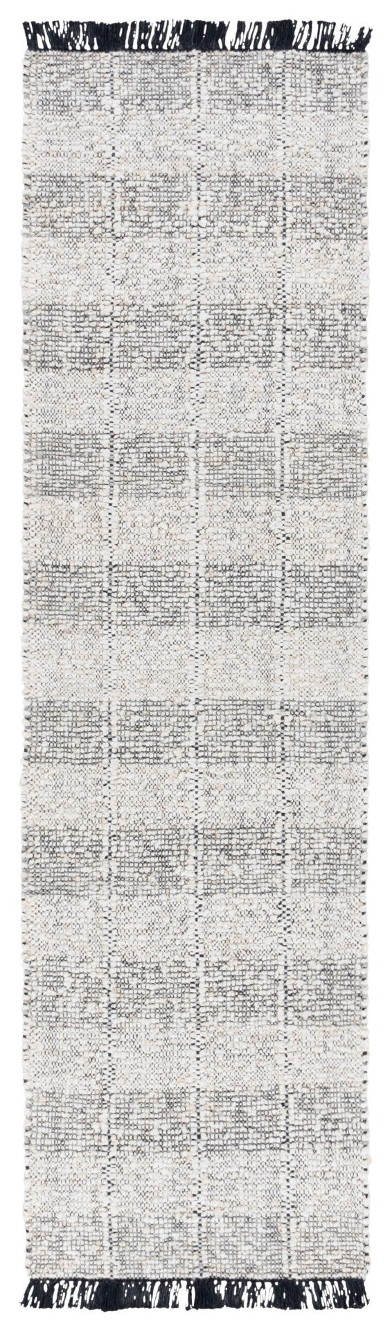 Safavieh Manhattan Handcrafted Wool-cotton Blend Area Rug - Modern Design For Stylish Home Interiors Ivory ,Black 85% Wool,15% Cotton Man677a-4