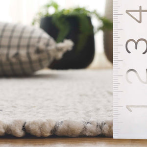 Safavieh Manhattan Handcrafted Wool-cotton Blend Area Rug - Modern Design For Stylish Home Interiors Ivory ,Black 85% Wool,15% Cotton Man677a-4