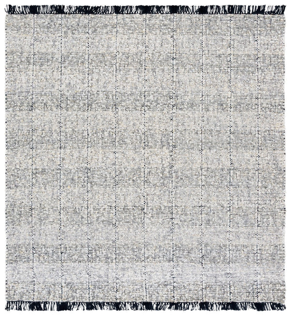 Safavieh Manhattan Handcrafted Wool-cotton Blend Area Rug - Modern Design For Stylish Home Interiors Ivory ,Black 85% Wool,15% Cotton Man677a-4