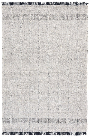 Safavieh Manhattan Modern Runner Rug - Luxurious Hand-woven Wool Blend With Stunning Design For Elegant Spaces Ivory ,Black 85% Wool,15% Cotton Man678a-5