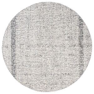 Safavieh Manhattan Luxurious Hand-woven Area Rug In Elegant Cream And Charcoal, Perfect For Modern Spaces Ivory ,Black 85% Wool,15% Cotton Man678a-4
