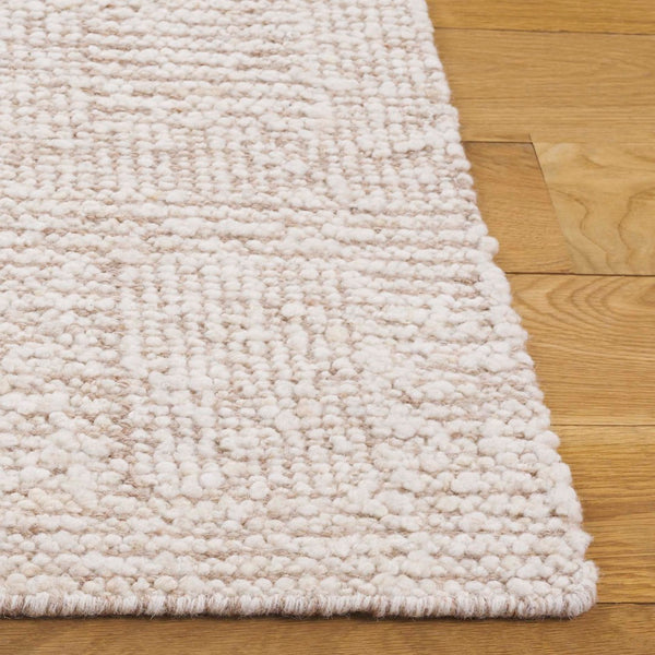 Safavieh Manhattan Handwoven Area Rug - Elegant Wool & Cotton Blend For Modern Chic Home Decor And Comfort Ivory ,Beige 85% Wool,15% Cotton Man680b-9