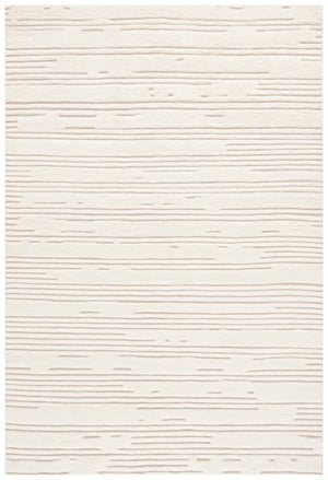 Safavieh Manhattan Handwoven New Zealand Wool Area Rug - Luxurious Medium Rectangle With Timeless Charm Ivory New Zealand Wool Man750a-6