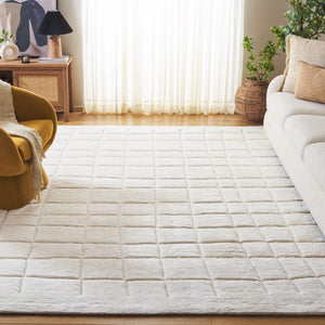Safavieh Manhattan Handwoven Area Rug - Luxurious New Zealand Wool, Timeless Design & Plush Comfort For Your Home Ivory New Zealand Wool Man751a-8