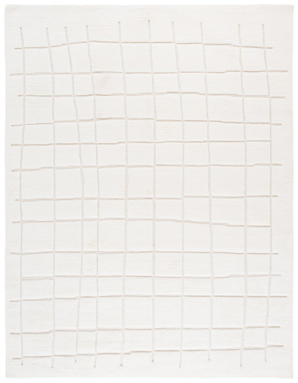 Safavieh Manhattan Handwoven Area Rug - Luxurious New Zealand Wool, Timeless Design & Plush Comfort For Your Home Ivory New Zealand Wool Man751a-8