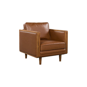 Lh Imports Las Vegas Mandalay Club Chair - Stylish Vegan Leather With Removable Cushions For Easy Cleaning Brown Timber,Pine,Vegan Leather,Hd Pu Foam,Polyester Fiber,Down,Plywood,Rubberwood Mand-10-vw