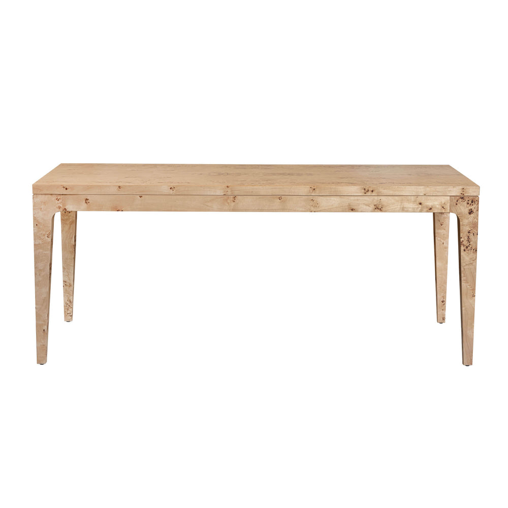 Lh Imports Mappa Regular Dining Table - Exquisite Light Burl With Unique Patterns For Elegant Home Décor Beige Rubber,Poplar Solid Mappa Burl Veneer,Mdf Mapp009
