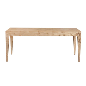 Lh Imports Mappa Large Dining Table - Unique Light Burl Craftsmanship For Elegant Dining Room Decor Beige Solid Rubberwood,Mappa Burl Veneer,Mdf Mapp011