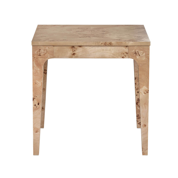 Lh Imports Mappa Side Table - Unique Light Burl Design With Intricate Grain For Stylish Home Decor And Functionality Beige Mappa Burl Veneer,Mdf Mapp033