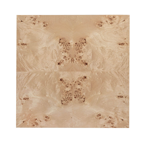 Lh Imports Mappa Side Table - Unique Light Burl Design With Intricate Grain For Stylish Home Decor And Functionality Beige Mappa Burl Veneer,Mdf Mapp033