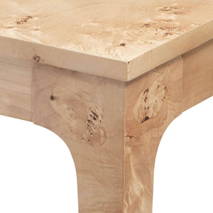 Lh Imports Mappa Side Table - Unique Light Burl Design With Intricate Grain For Stylish Home Decor And Functionality Beige Mappa Burl Veneer,Mdf Mapp033