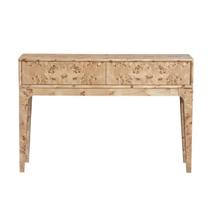 Lh Imports Mappa Console Table - Light Burl: Elegant Versatile Accent For Home Décor & Functional Entryway Display Beige Mappa Burl Veneer,Oak Veneer,Mdf Mapp034
