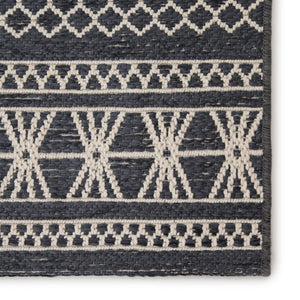 Jaipur Living Jaipur Living Vella Geometric Trellis Indoor Outdoor Polypropylene Low Pile Area Rug Dark Blue 5'X7'6" RUG147398