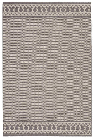 Jaipur Living Jaipur Living Vella Geometric Trellis Indoor Outdoor Polypropylene Low Pile Area Rug Gray 5'X7'6" RUG147401