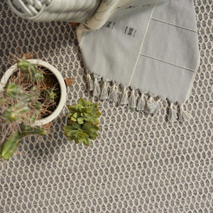 Jaipur Living Jaipur Living Vella Geometric Trellis Indoor Outdoor Polypropylene Low Pile Area Rug Gray 5'X7'6" RUG147401