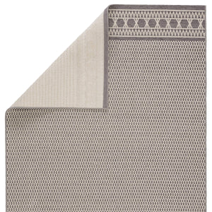 Jaipur Living Jaipur Living Vella Geometric Trellis Indoor Outdoor Polypropylene Low Pile Area Rug Gray 5'X7'6" RUG147401