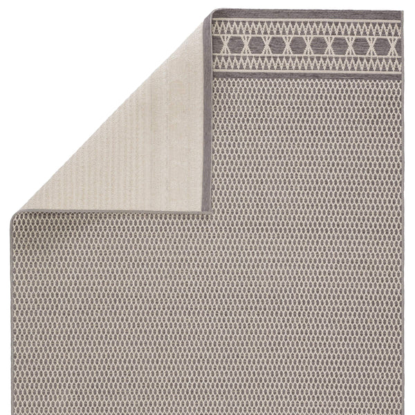 Jaipur Living Jaipur Living Vella Geometric Trellis Indoor Outdoor Polypropylene Low Pile Area Rug Gray 5'X7'6" RUG147401