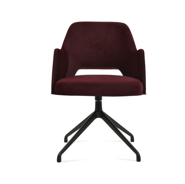Soho Concept Marash Arm Office Chair - Ergonomic Design, Adjustable Height, Premium Fabrics & 10-year Guarantee! Black  Soho-concept-dining-chair-04567