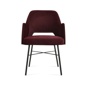 Soho Concept Marash Arm Office Chair - Ergonomic Design, Adjustable Height, Premium Fabrics & 10-year Guarantee! Black  Soho-concept-dining-chair-04543