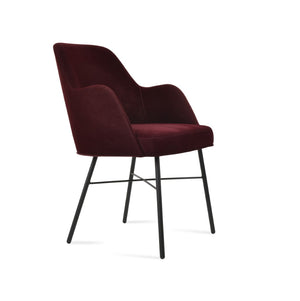 Soho Concept Marash Arm Office Chair - Ergonomic Design, Adjustable Height, Premium Fabrics & 10-year Guarantee! Black  Soho-concept-dining-chair-04543