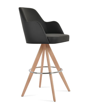 Soho Concept Marash Arm Barstools & Counterstools - Ergonomic Comfort, 10-year Guarantee, Modern Boucle Fabric Natural,Chrome,Black  Soho-concept-dining-chair-08904
