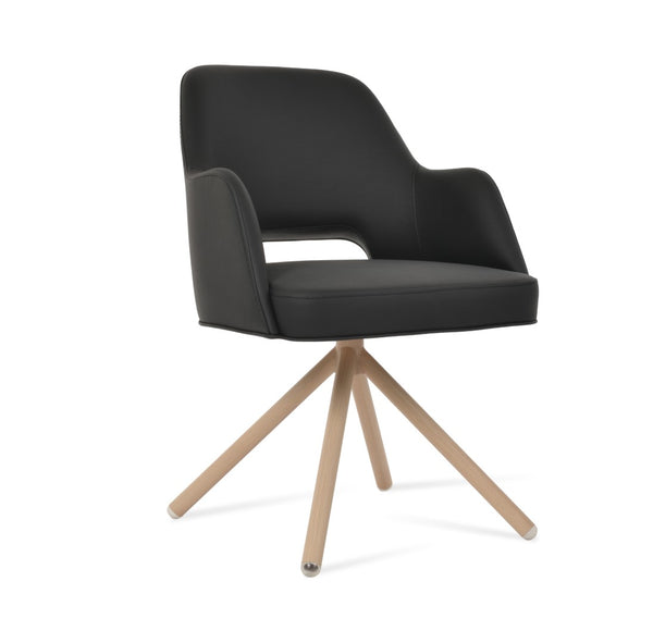 Soho Concept Marash Arm Office Chair - Ergonomic Design, Adjustable Height, Premium Fabrics & 10-year Guarantee! Black  Soho-concept-dining-chair-04547