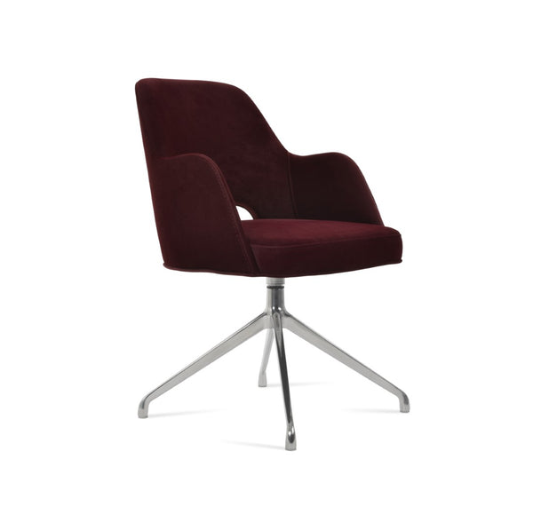 Soho Concept Marash Arm Office Chair - Ergonomic Design, Adjustable Height, Premium Fabrics & 10-year Guarantee! Cherry  Soho-concept-dining-chair-04551