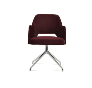 Soho Concept Marash Arm Office Chair - Ergonomic Design, Adjustable Height, Premium Fabrics & 10-year Guarantee! Cherry  Soho-concept-dining-chair-04551