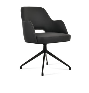 Soho Concept Marash Arm Office Chair - Ergonomic Design, Adjustable Height, Premium Fabrics & 10-year Guarantee! Black  Soho-concept-dining-chair-04553