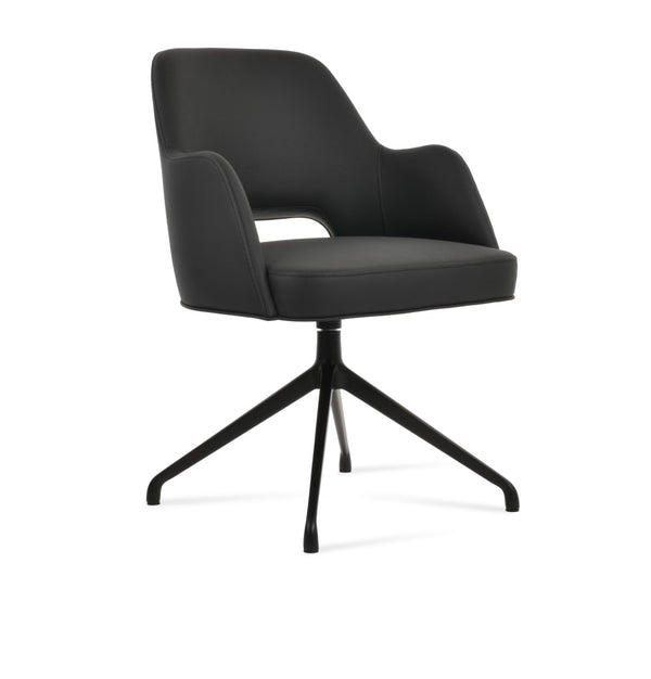 Soho Concept Marash Arm Office Chair - Ergonomic Design, Adjustable Height, Premium Fabrics & 10-year Guarantee! Black  Soho-concept-dining-chair-04553